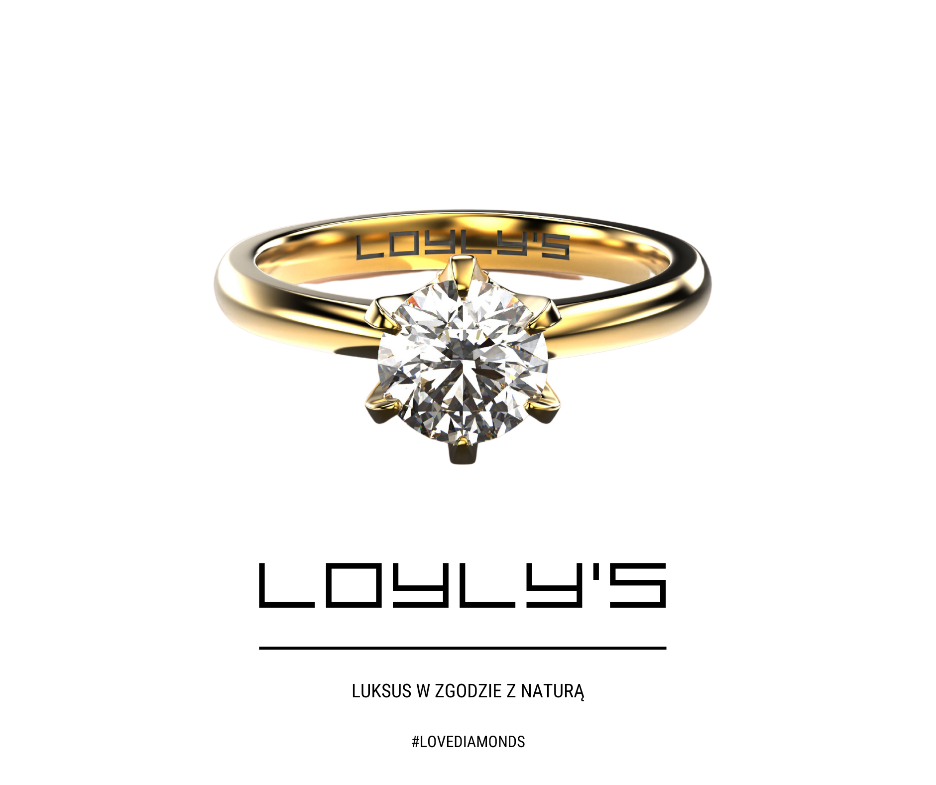 Pierścionek zaręczynowy ze złota, LOYLY'S "Ring" I