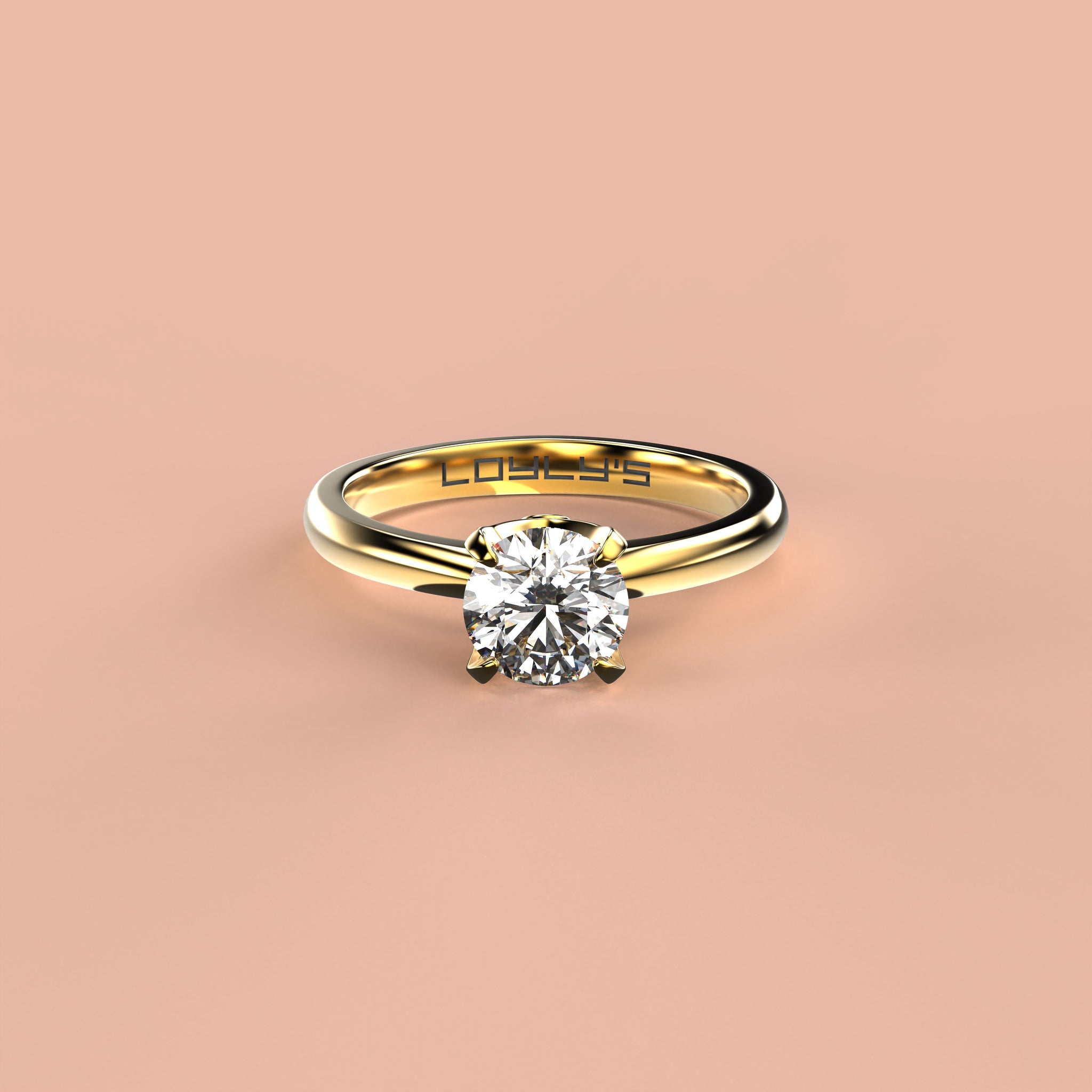 Pierścionek zaręczynowy z diamentem 